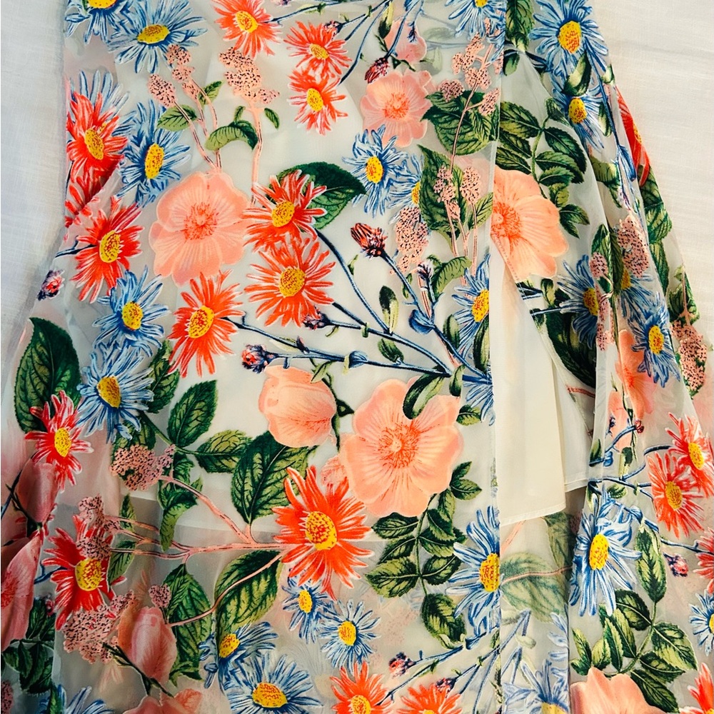 Alice + Olivia Floral Midi Skirt - Multicolor